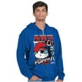 thumbnail image 4 of The Smurfs Cool Kanji Big Poppa Zip Hoodie Sweatshirt Men Brisco Brands L, 4 of 6