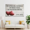 thumbnail image 4 of "MY DAUGHTER FOREVER - LOVE, MOM" Poster Decorative Painting Canvas Wall Art Living Room Posters Bedroom Painting,Unframe-style,20x30inch(50x75cm), 4 of 8
