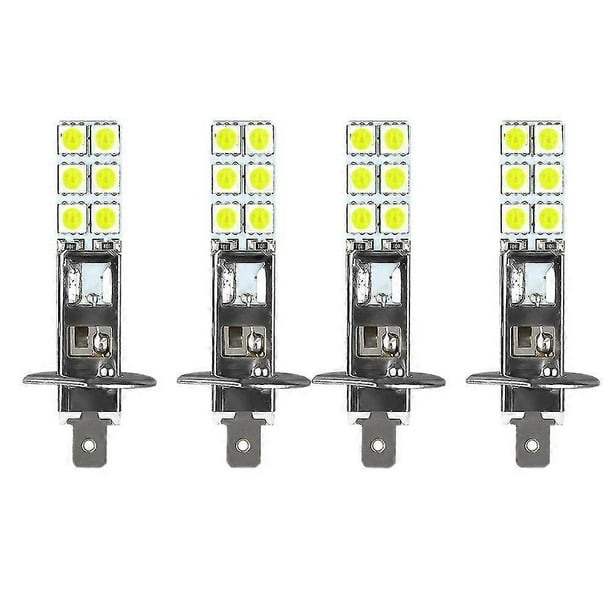 Kit de 4 faros LED H1 6000k superblancos de 80w, luz antiniebla de conducción