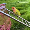 thumbnail image 3 of 2pcs Parrot Ladders, 9-Step Bird Exercise Toy Play Ladder with Hooks for Cages, Rust-Proof Stainless Steel Climbing Ladder Perch Toy for Parrots Parakeets Cockatoos Lovebirds, Easy to Clean, 3 of 7