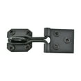 thumbnail image 4 of Renovators Supply Door Lock Latch 3" Black Wrought Iron Hasp Latch Garage Barn Door Lock w/Screws, 4 of 10