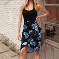 thumbnail image 2 of Icvfdpl Robe Chemise pour Femmes, Sans Manches avec Imprimé de Feuilles, Débardeur Extensible pour Vacances, Tenue de Tous les Jours, Robe Fluide, Robe d'Été Décontractée Respirante pour Femmes, P, 2 of 6