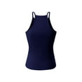 thumbnail image 4 of MixMatchy Women's Simple Casual Basic Active High Neck Ribbed Tank Top, 4 of 4