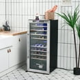 thumbnail image 2 of Costway 43 Bottle Wine Cooler Refrigerator Dual Zone Temperature Control w/ 8 Shelves, 2 of 10