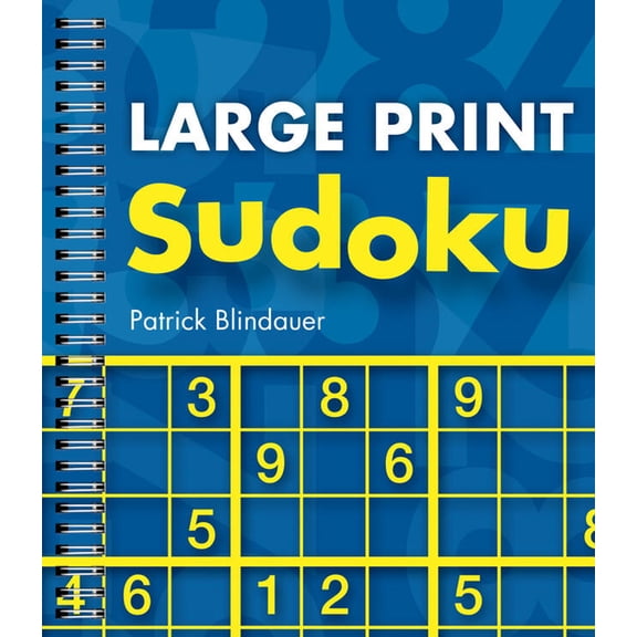 Large Print Sudoku, (Spiral-Bound)