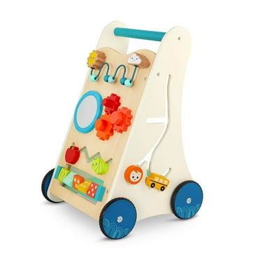 B. toys Wooden Activity Walker - Little Learning Steps