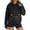 Black, variant on Cat Pouch Hoodie for Women Small Pet Carrier Sweatshirt Kangaroo Pocket Cat Holder Long Sleeve Pullover Hoodie