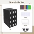 thumbnail image 5 of 12000+ Card Trading Storage Box, Deck Box with 48 Dividers, Labels & Tape, 6-Layer Design with Transparent Windows, Holds TCG MTG PTCG Cards, 5 of 5