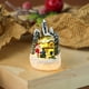 thumbnail image 4 of Adornos navideños, adornos navideños, regalos navideños, casa pequeña de resina brillante navideña, adorno de Papá Noel, adornos navideños de resina, 4 of 6