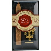 JAM Letter D Wax Seal Set, 1/Pack, Brass Stamp & Gold Wax Stick