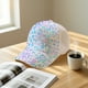 thumbnail image 5 of Gorra de béisbol con lentejuelas brillantes, ajustable, de malla, transpirable, para el sol, de viaje y con visera para fiestas, para mujer., 5 of 5