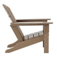 thumbnail image 5 of Portside Classic Outdoor Adirondack Chair (Set of 4) in Weathered Wood, 5 of 7