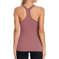 thumbnail image 5 of Alove Women's Racer Back Stretchy Tank Top With Shelf Bra Square Back Yoga Workout Tank Top, 5 of 6