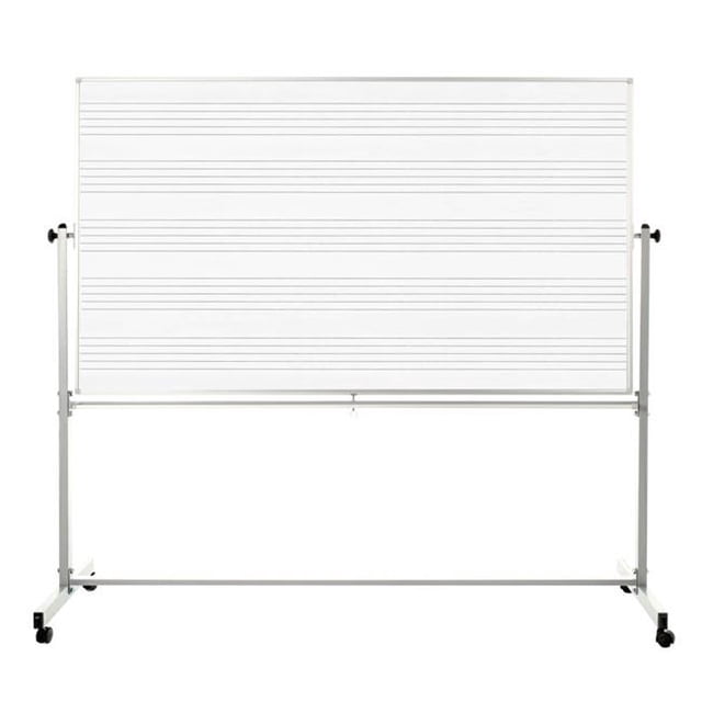 Offex OFX-390469-LX Tableau Blanc de Musique Mobile Réversible à Double Face
