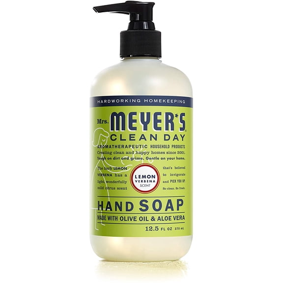 Mrs. Meyers Hand Soap Liquid Lemon Verbena 12.5 Fz Pack of 1