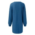 thumbnail image 7 of DHFJKG Sweater Dress For Women Solid Color Round Neck Long Sleeve Loose Fit Mini Dress Casual Versatile Dresses, 7 of 7