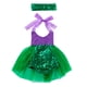 thumbnail image 4 of BRIGHTFUFU 1 set Baby Girls Skirt Lace tirantes de encaje vestido de mameluco con banda para la cabeza, 4 of 7