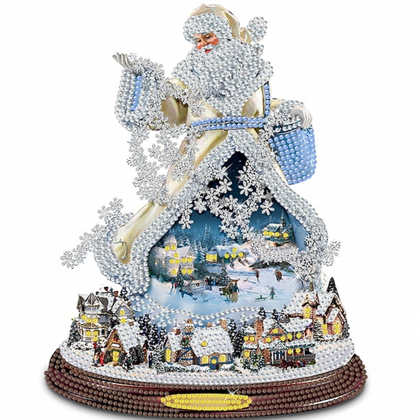 Taladro Santa Claus 5D Kits de pintura de diamantes DIY Parcial en forma especial (K106) FLhrweasw Nuevo
