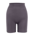 thumbnail image 5 of Spencer 2 Pack Women Yoga Shorts High Waist Biker Shorts Tummy Control Workout Fitness Athletic Running Shorts Stretch Leggings "Black+Gray", 5 of 11