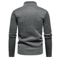 thumbnail image 4 of YYDGH Mens Mock Neck Full Zip Sweatshirts Athletic Jogging Sweatshirts Winter Jackets Coat Sweater Stand Collar Pullover Dark Gray XXL, 4 of 7