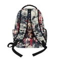 thumbnail image 3 of FKELYI Camo USA Flag Bear Print 17 Inch School Backpack for Boys Spacious Book Bag with Multi Pockets Girls Schoolbag Lightweight Travel Bags for Teen Children, 3 of 7