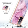 thumbnail image 6 of Designed for Samsung Galaxy S20 FE Marble Case, Ultra Thin Girls Women Plating Marble Designed Flexible Soft TPU IMD Marble Protective Case Cover for Samsung Galaxy S20 FE - Pink, 6 of 7