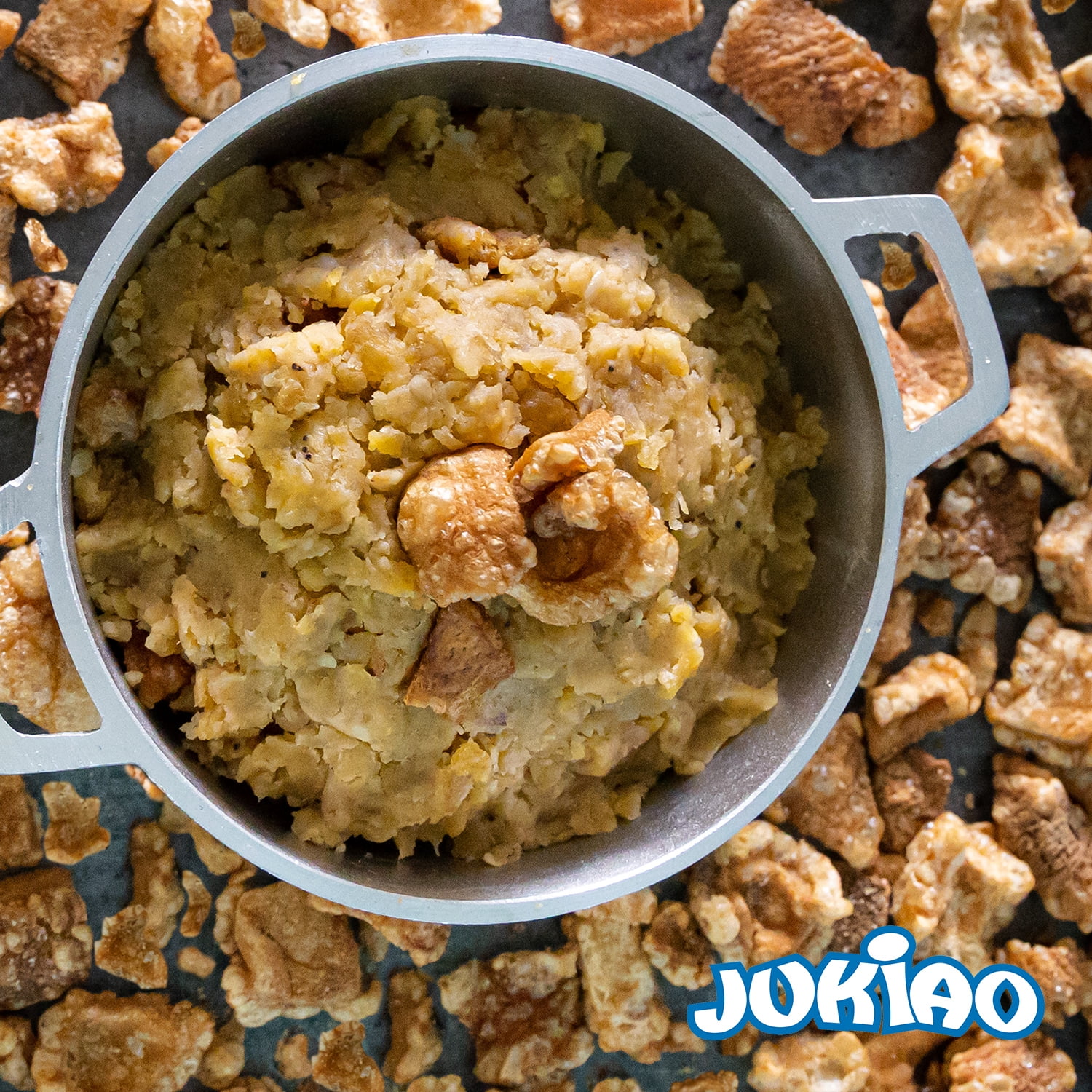Jukiao Kan Kan Style Pork Rinds, Chicharrones in Plastic Bag, Gluten-Free, 4 oz