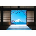 thumbnail image 3 of IDEA4WALL 4pcs Japanese Style Grid Door View Peel and Stick Wallpaper Removable Wall Murals Large Wall Stickers for Home Decoration, 66"x24", 3 of 4