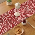 thumbnail image 2 of red line heart pattern (1) Table Runner, Seasonal Fall Winter Kitchen Dining Table Decoration for Home Party Decor 13 x 90 Inch, 2 of 4