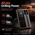 thumbnail image 5 of Smart Wireless Meat Thermometer with Ultra-Thin Probe, Bluetooth Digital Food Thermometer with App Real-Time Monitoring, Smart Alerts for BBQ, Grill, Smoker, Oven, Air Fryer, 5 of 9