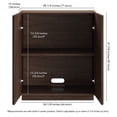 thumbnail image 5 of Evelyn&Zoe Modern/Contemporary 28" Wide Brown Oak Accent Cabinet, 5 of 7