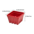 thumbnail image 3 of Uutvmp Berry Basket, Melamine Berry Bowl With Holes, Square Kitchen Fruit Basket for Christmas, 4" Colander Cute Small Container for Strawberry, Grape, Berries, 3 of 7