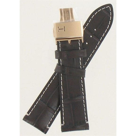 Hamilton Watchband 22/20 Brown Leather Strap part#H600406102