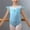 Light Blue, variant on ZZwxWA Kids Girls Mesh Splice Dance Clothes Short Sleeve Gymnastics Leotard Unitard with Bottoms Ballet Outfits My Order