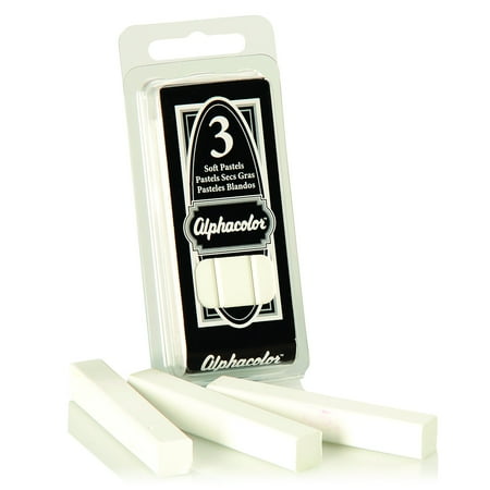 UPC: 0034138105238 | Alphacolor Soft Pastels White 3Pack – Chalk Accessories