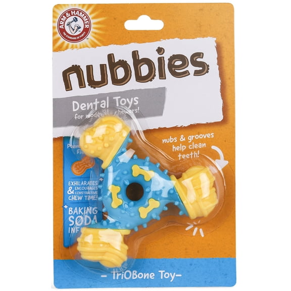 Arm & Hammer Nubbies TriOBone Durable Dental Dog Chew Toy