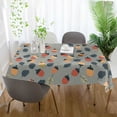 thumbnail image 3 of Yayeee Tablecloths 60" x 60" Rectangle Wrinkle Resistant Party Table Cover, Gray Acorns Pattern, 3 of 8