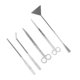 thumbnail image 5 of Kits De Herramientas De Paisajismo Acuático Para Acuarios, Tijeras Seguras Para Acuarios, Herramientas Para Plantas, Acero Inoxidable Resistente A La Corrosión Para Acuarios ANGGREK Stainless Steel Aquarium Plant Tools, 5 of 8