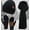 Black, variant on Mens Winter Knit Hat Beanie Long Neck Scarf Touchscreen Gloves Set Fleece Skull Caps Gifts for Men Women