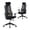 Black, variant on Nouhaus Fluido Ergonomic Office Chair - Adjustable Back Height & Dynamic Lumbar Support, High Back Mesh Executive Desk Chair, Black