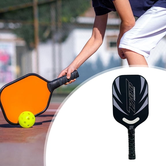 lacooooppia Carbon Fiber Lightweight Portable Seamless, Pickleball Racquet Pickleball Racket for Practice Competition A