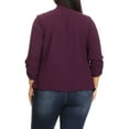 thumbnail image 4 of Women's Plus Size Draped Neck Open Front Cardigan Jacket, 4 of 4