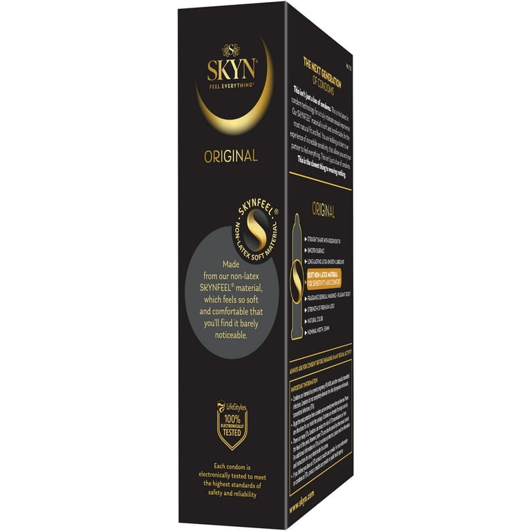 LifeStyles Skyn Original Lubricated Non Latex Condoms - 12 ct HSA/FSA  Eligible
