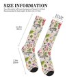 thumbnail image 2 of Compression Socks For Women And Men - Exotic Rabbit Butterfly Flower Compression Socks Circulation For Workout, 2 of 2