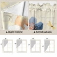 thumbnail image 5 of Blue Yellow Flowers Swag Valances for Windows 2 Pack, Kitchen Window Curtains 36 Inch Length, Spring Summer Garden Wildflowers Retro Privacy Swag Curtains for Living Room/Bathroom 36"x36", 5 of 8