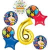 Wonder Woman Party Supplies 6th Birthday Balloon Bouquet Decorations