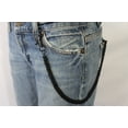 thumbnail image 4 of Black Chunky Metal Thick Wallet Chain Link KeyChain Biker Rocker, 4 of 10