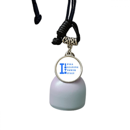 Pisa Leaning Tower Italy Art Deco Fashion Wind Chimes Bell Car Pendant