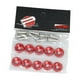 thumbnail image 2 of Arandelas para guardabarros M6 Strade Fareast Limited Kit de reparación del compartimiento del motor Rojo, 2 of 8
