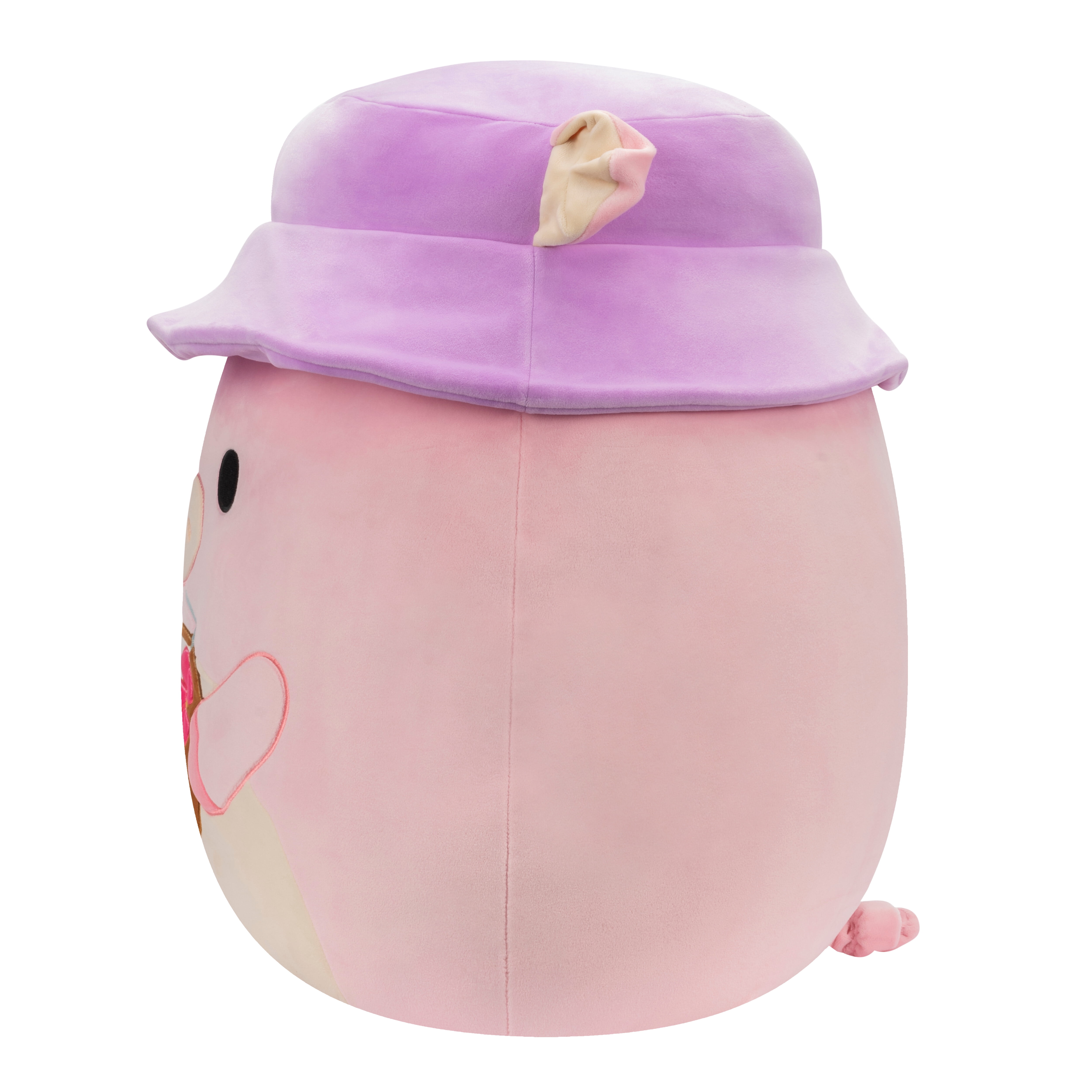 Squishmallows Original 14 inch Peter the Pink Pig With Bucket Hat - Child's Ultra Soft Plush Toy